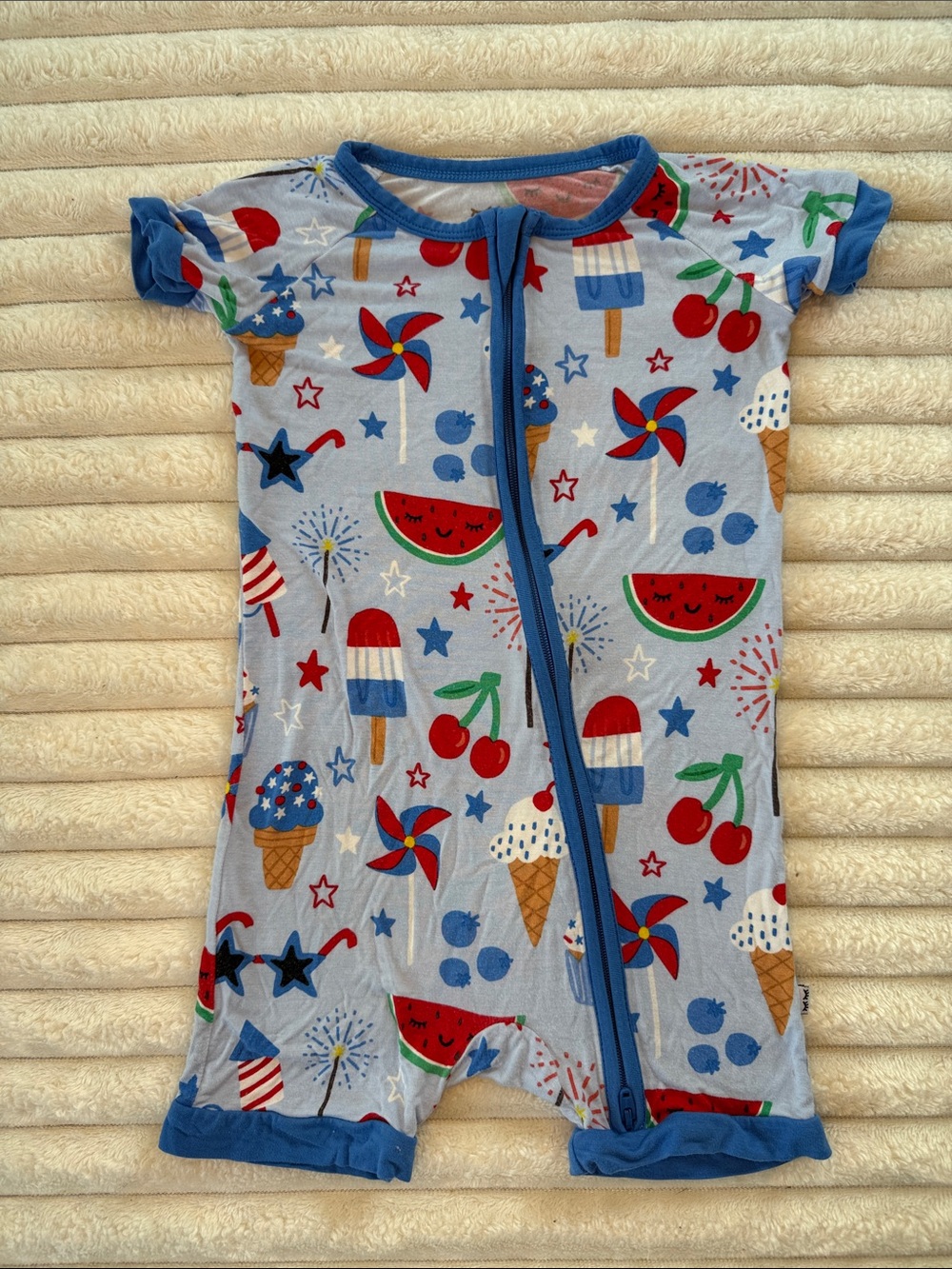 Little Sleepies Stars, Stripes & Sweets Shorty Zippy
